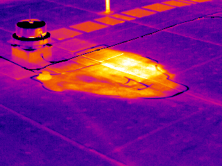 infrared roofing inspection image
